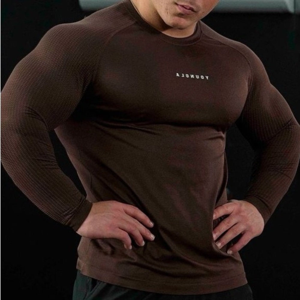 YoungLA 823 New Gen Compression Long Sleeve•Espresso🤎